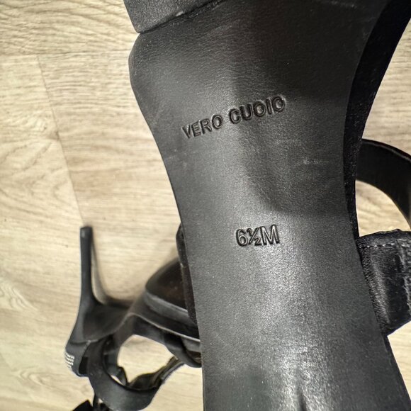 BCBG MAXAZRIA 290 Crystal Gold Dress T-Strap High H Stilletos Women's 6.5 - Picture 9 of 12